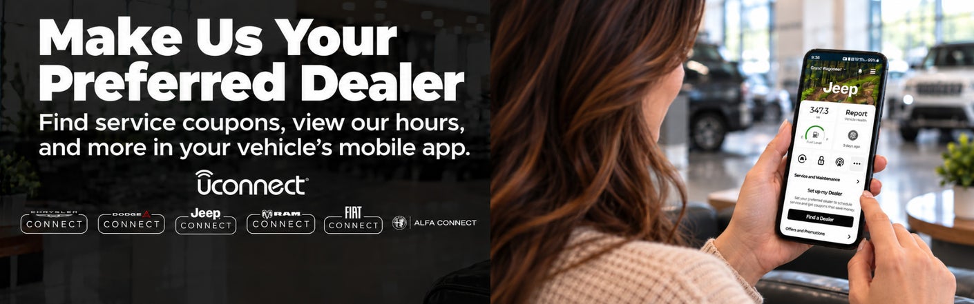 uconnect® make us your preferred dealer | Universal Chrysler Dodge Jeep Ram in Odessa MO