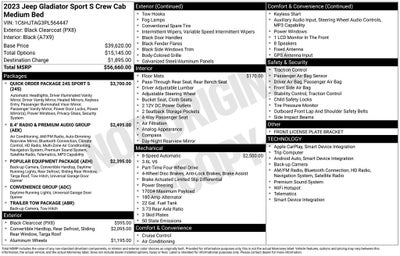 2023 Jeep Gladiator Sport S