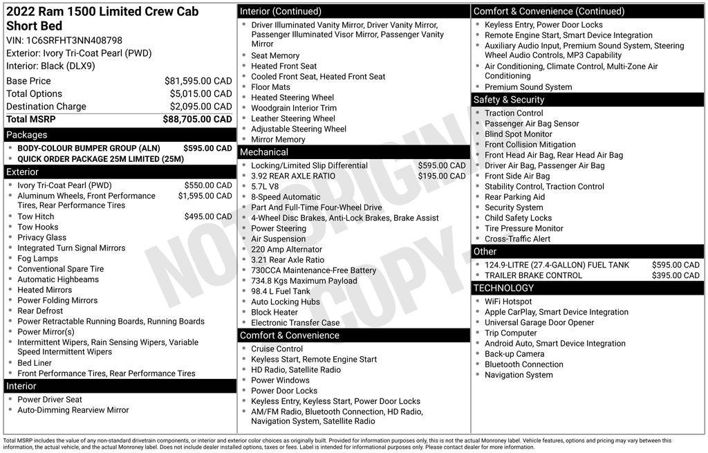 2022 RAM 1500 Limited