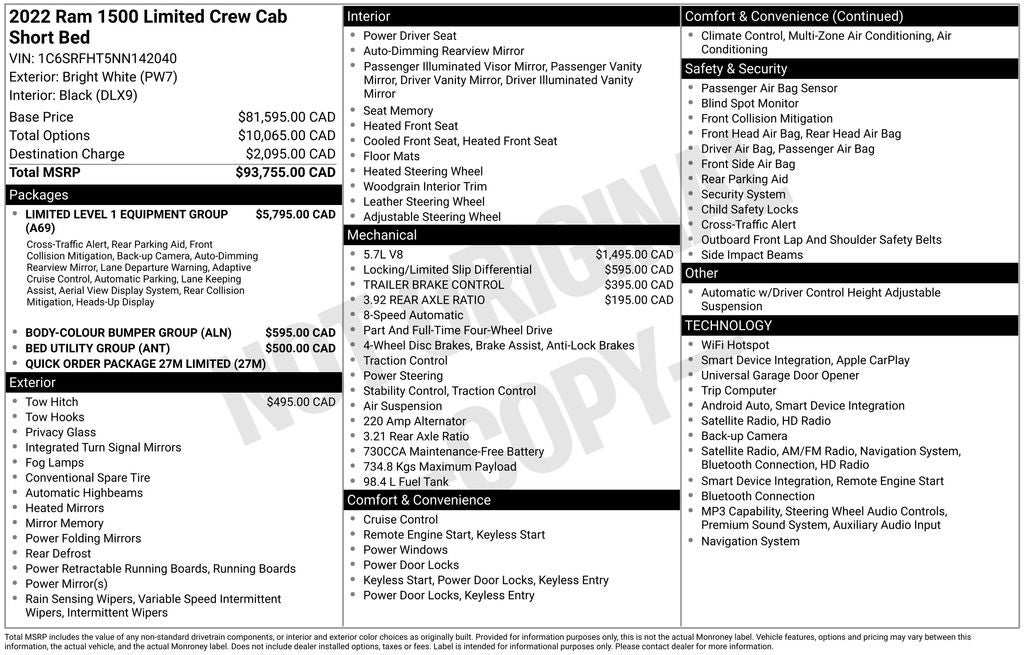 2022 RAM 1500 Limited