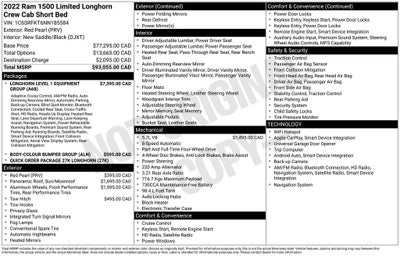 2022 RAM 1500 Laramie Longhorn