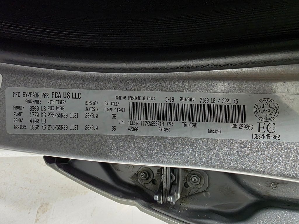 2019 RAM 1500 Rebel Sport