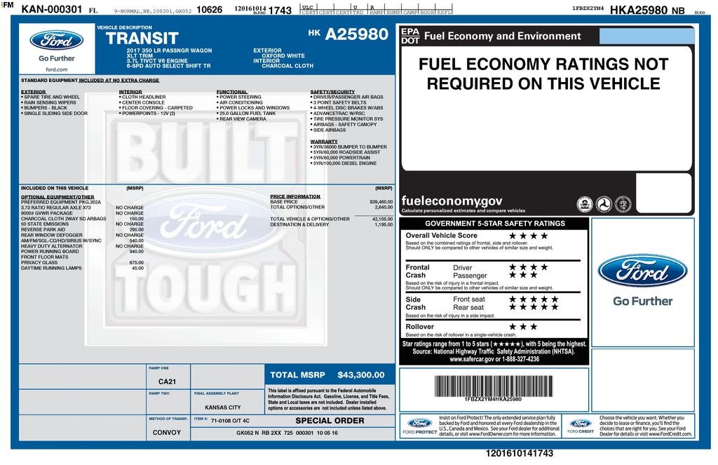 2017 Ford Transit-350 XLT
