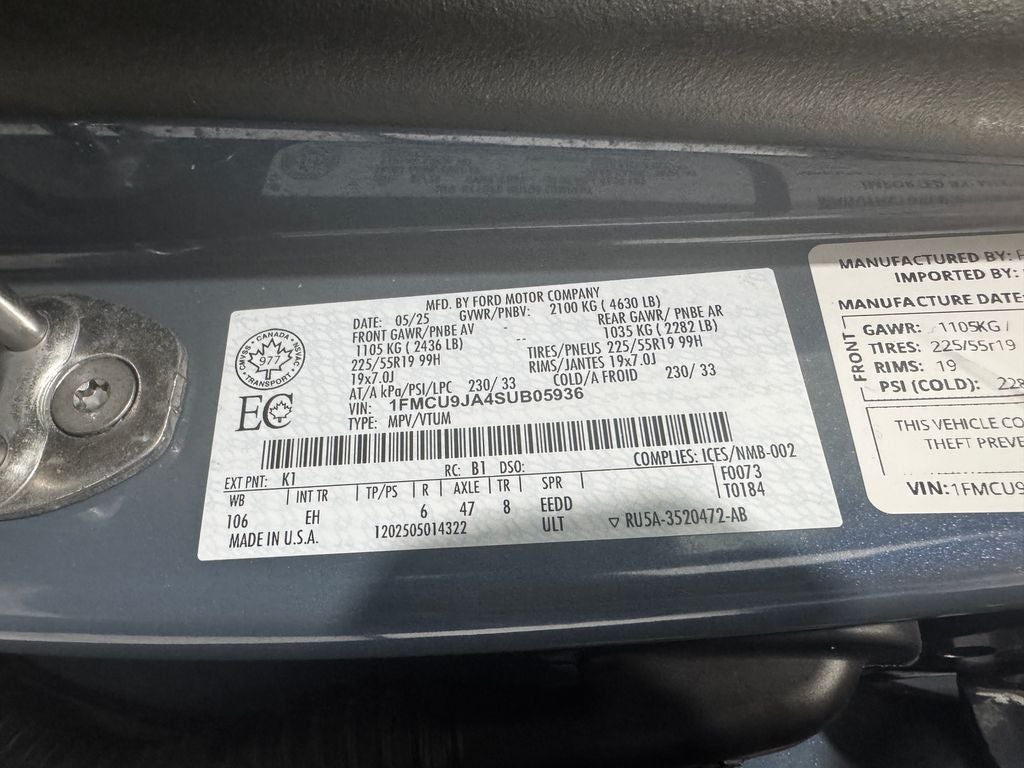 2025 Ford Escape Platinum