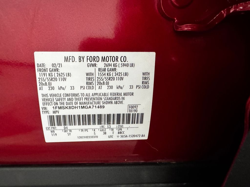 2021 Ford Explorer XLT Sport Package
