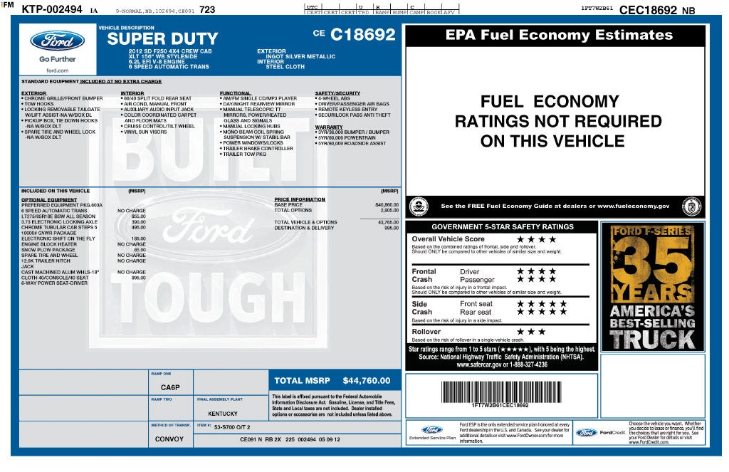 2012 Ford F-250SD XLT