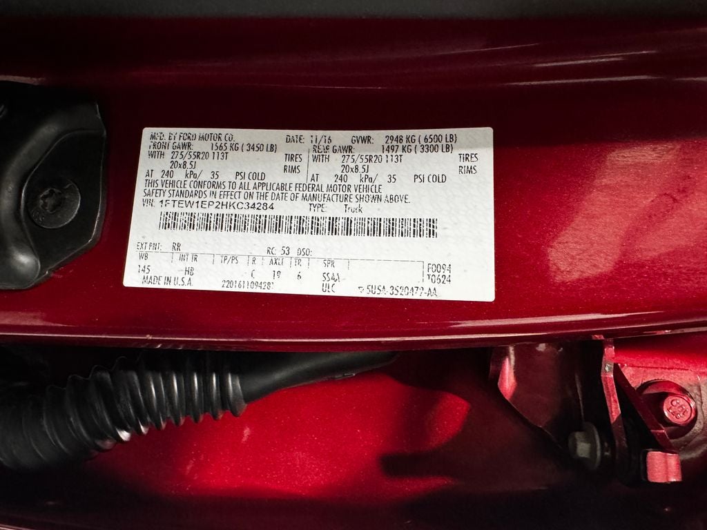 2017 Ford F-150 Lariat Sport Package
