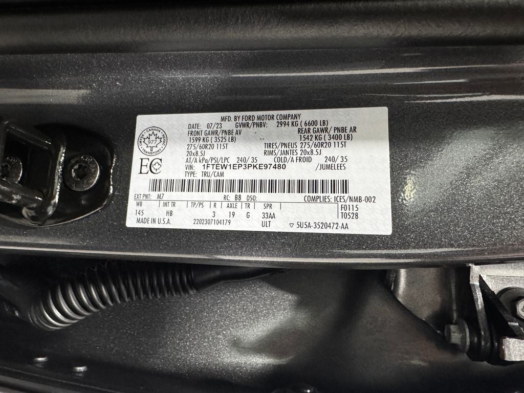 2023 Ford F-150 Lariat Sport Package