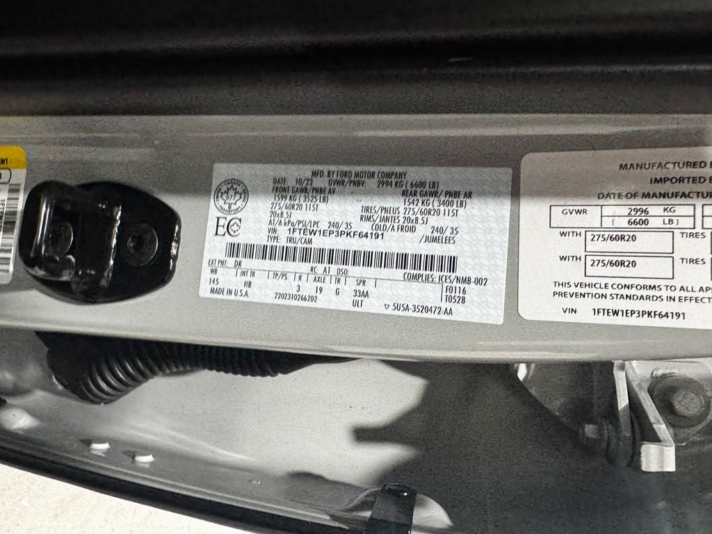 2023 Ford F-150 Lariat Sport Package