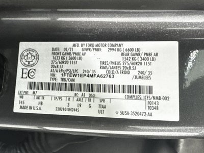 2021 Ford F-150 Lariat Sport FX4