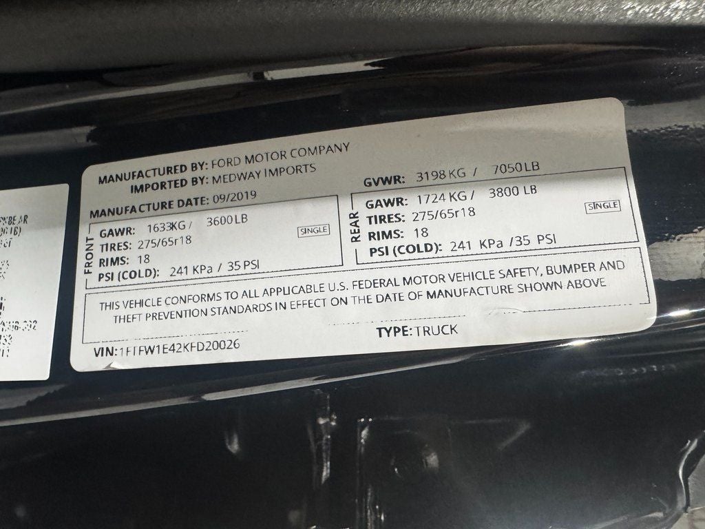 2019 Ford F-150 Lariat Sport Package