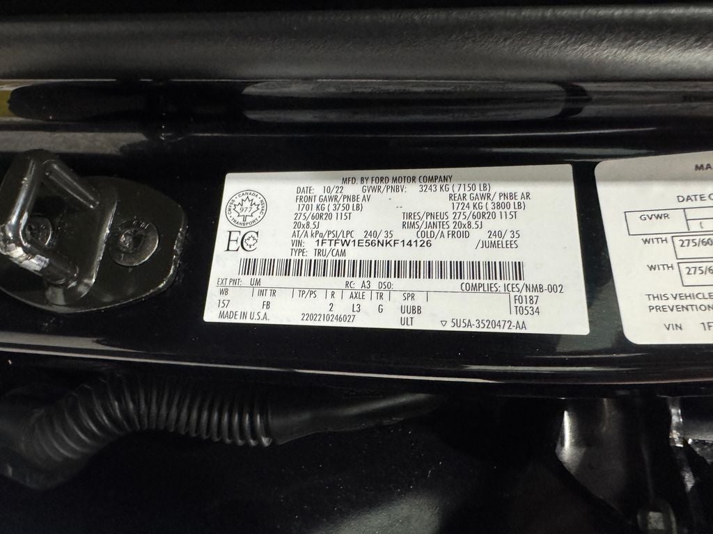 2022 Ford F-150 XLT FX4 Sport