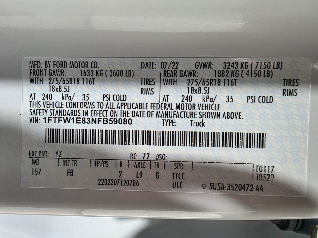 2022 Ford F-150 XLT Sport