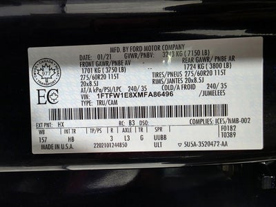 2021 Ford F-150 Lariat