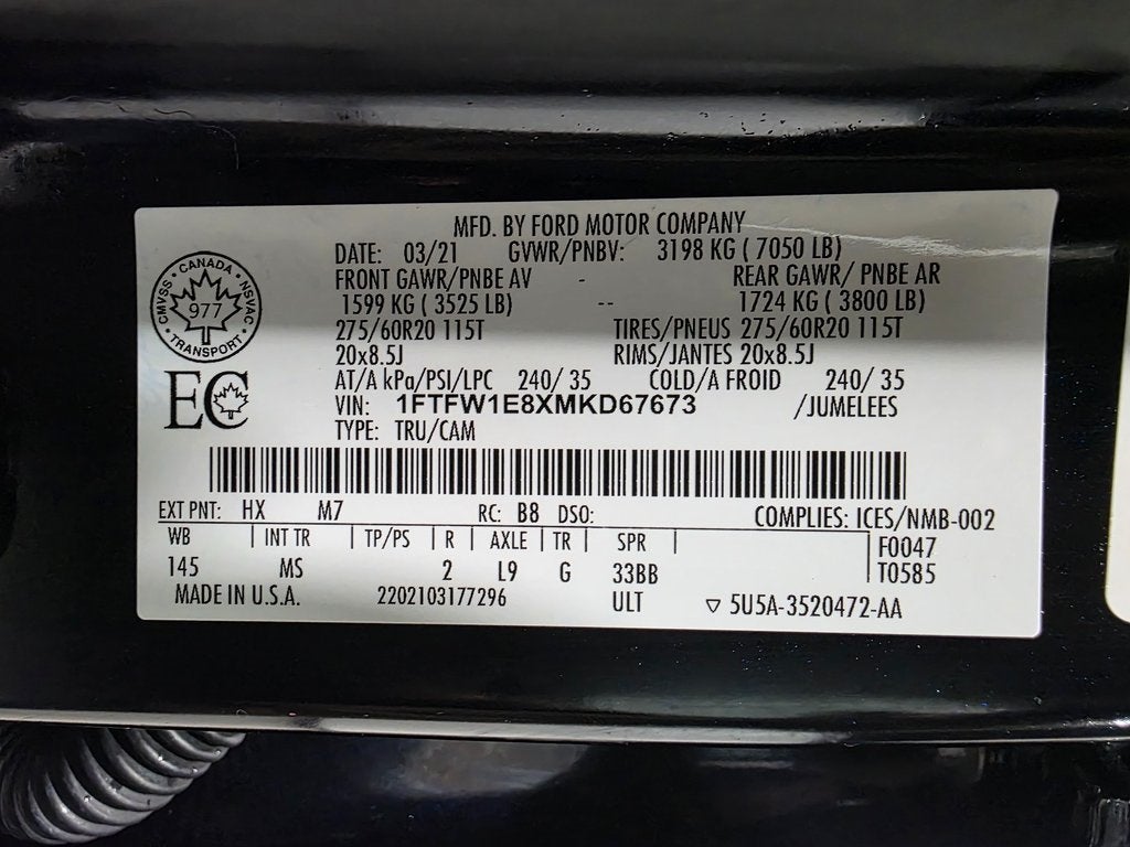 2021 Ford F-150 XLT FX4 Off-Road