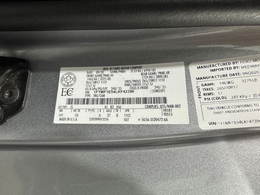 2020 Ford F-150 XL