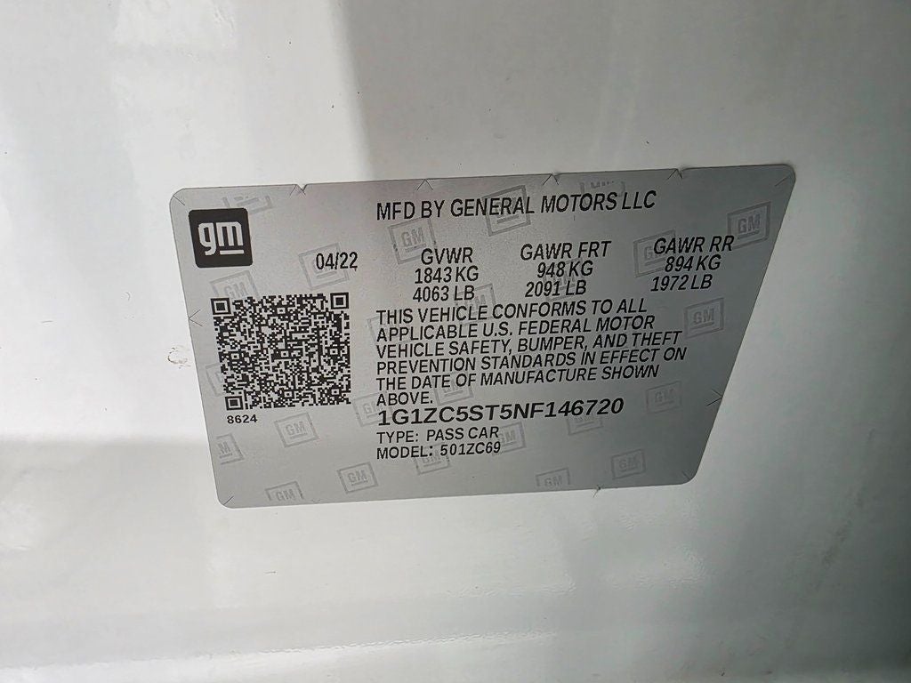 2022 Chevrolet Malibu LS 1FL