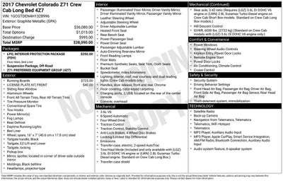 2017 Chevrolet Colorado Z71