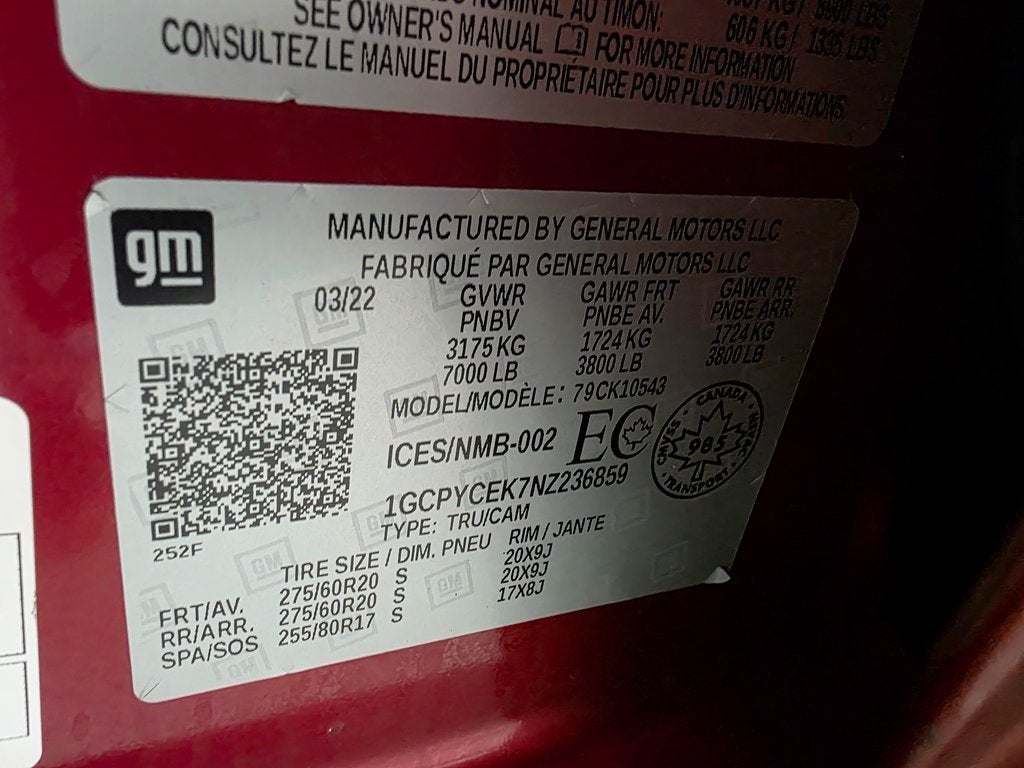 2022 Chevrolet Silverado 1500 LTD Custom Trail Boss Z71