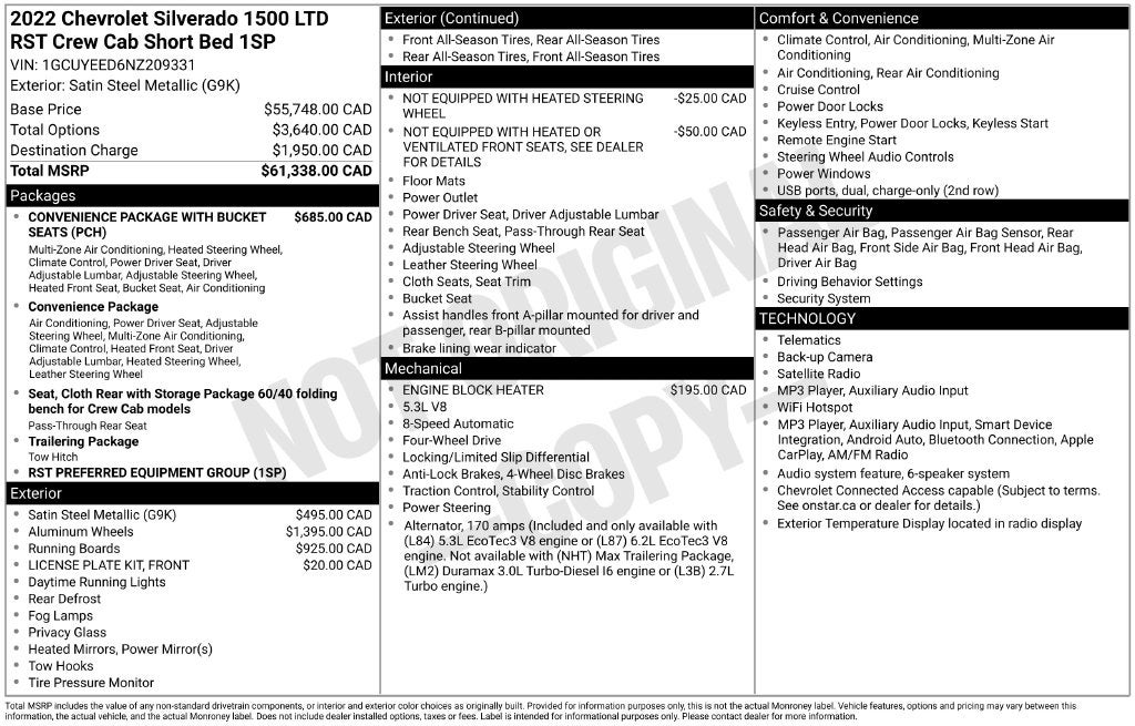 2022 Chevrolet Silverado 1500 LTD RST