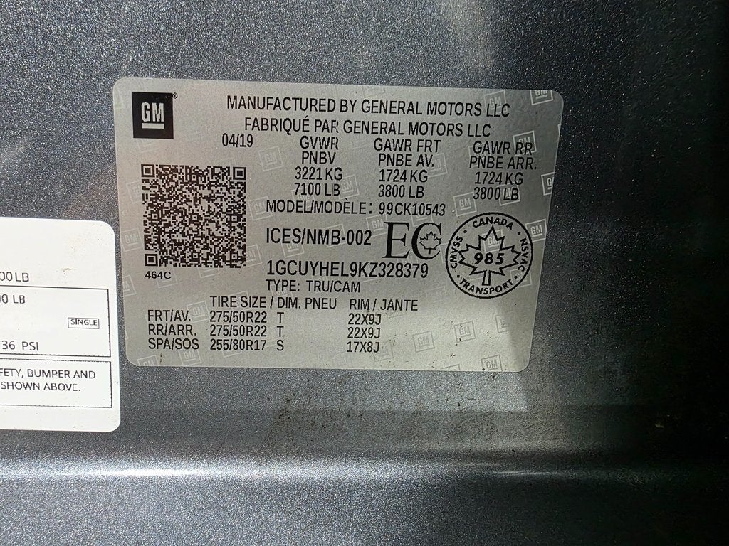 2019 Chevrolet Silverado 1500 High Country