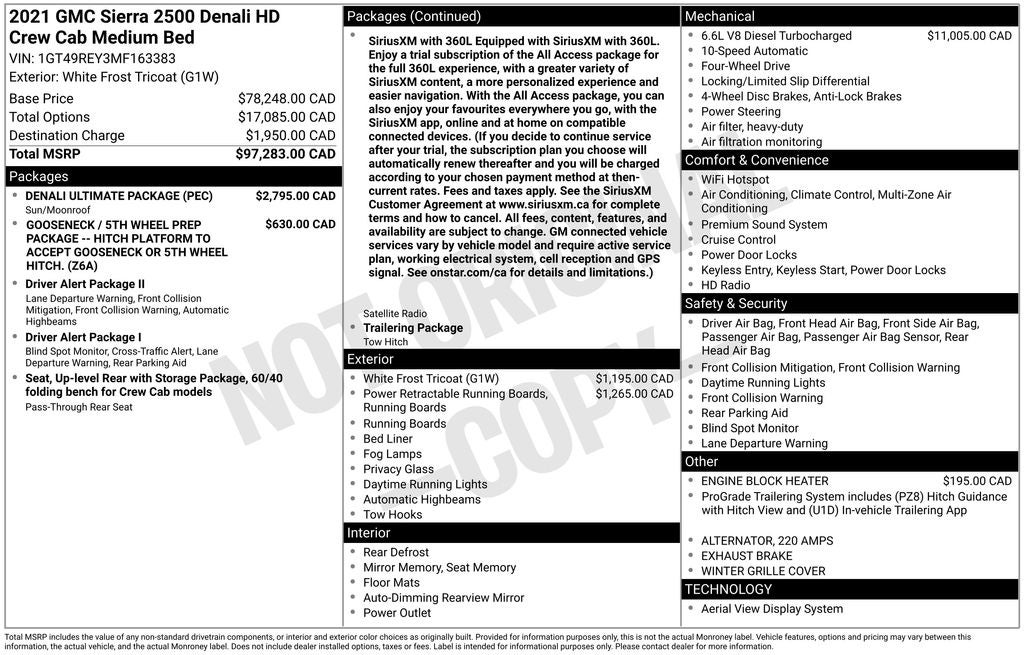 2021 GMC Sierra 2500HD Denali