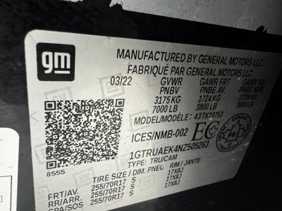 2022 GMC Sierra 1500 Pro