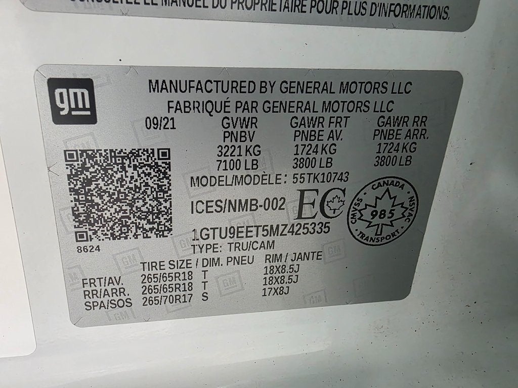 2021 GMC Sierra 1500 AT4