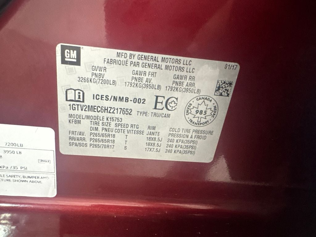 2017 GMC Sierra 1500 SLE