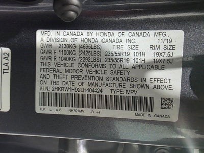 2020 Honda CR-V Touring