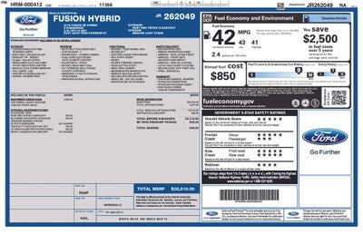 2018 Ford Fusion Hybrid SE