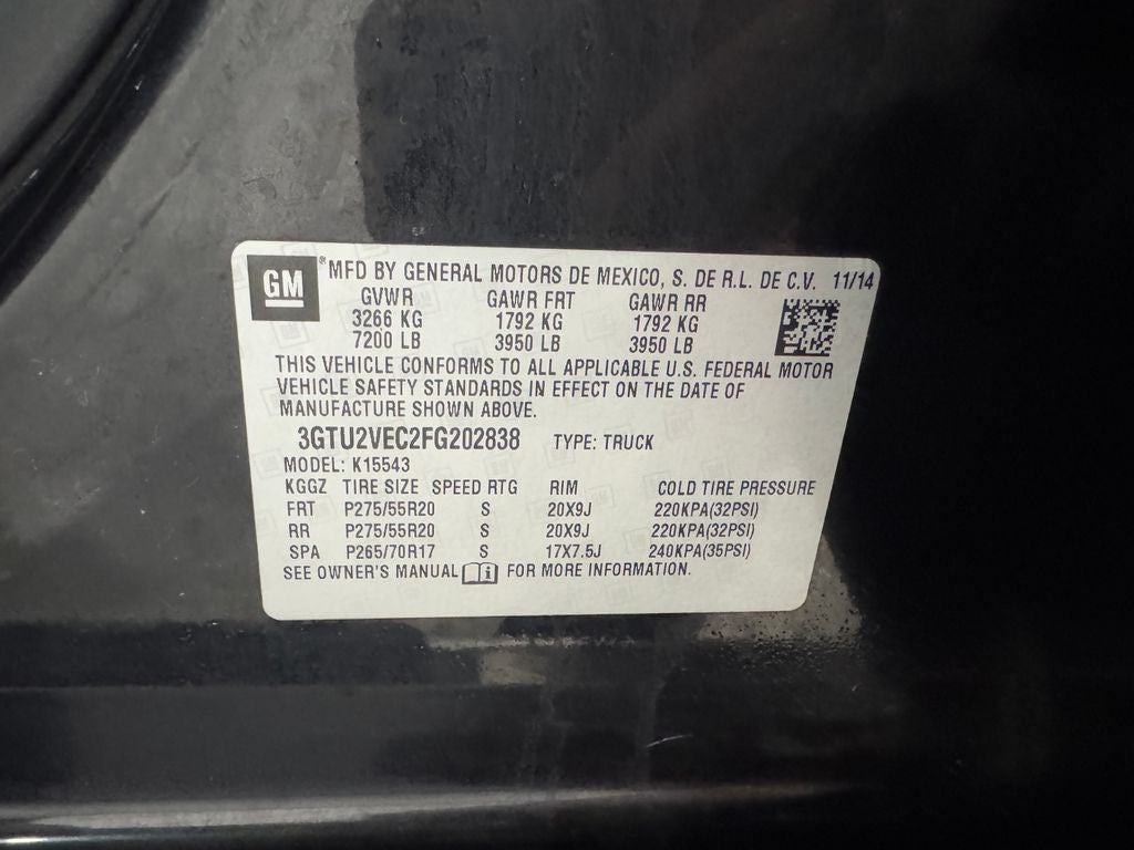 2015 GMC Sierra 1500 SLT