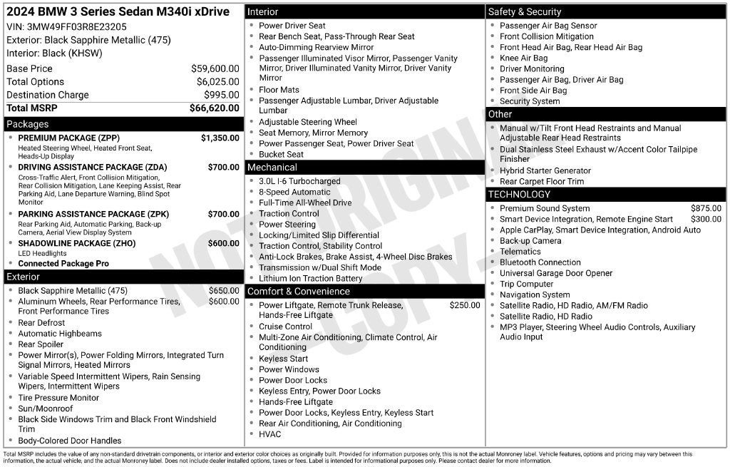 2024 BMW 3 Series M340i xDrive