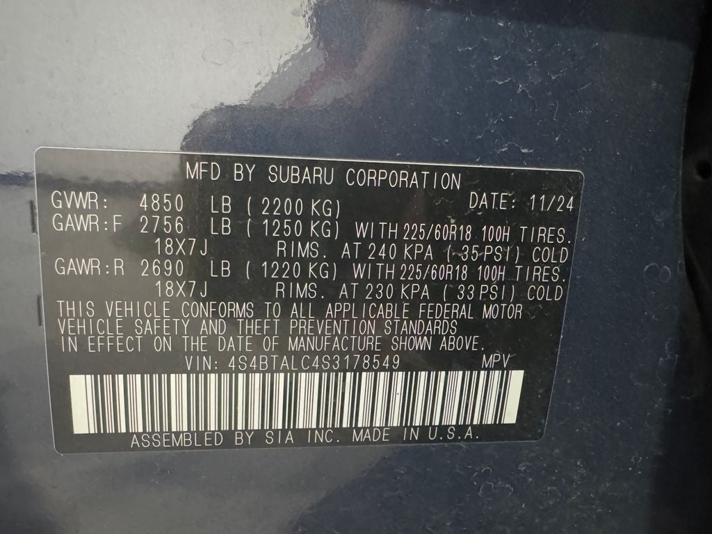 2025 Subaru Outback Onyx Edition