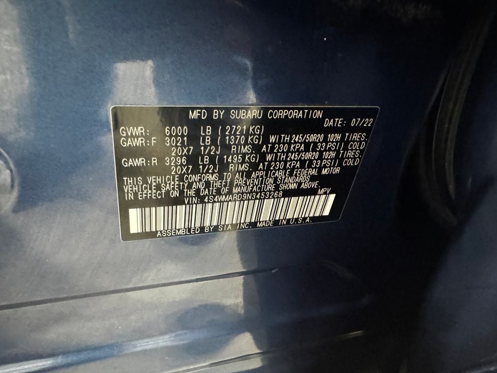 2022 Subaru Ascent Touring