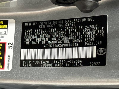 2023 Toyota Camry SE