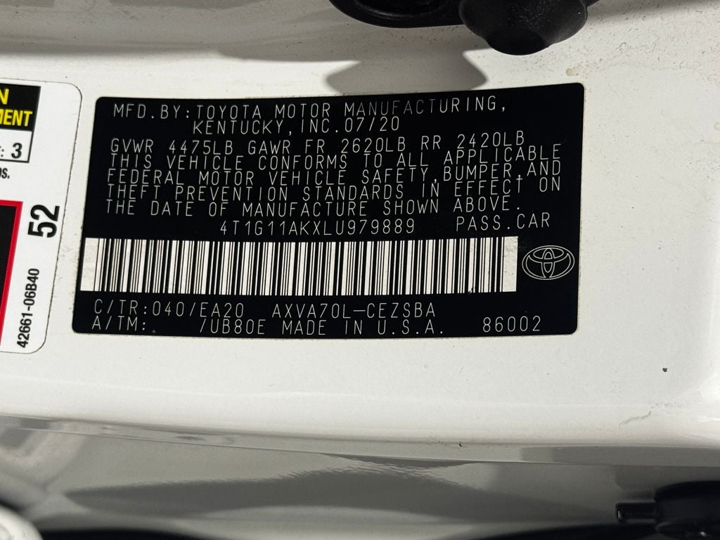 2020 Toyota Camry SE