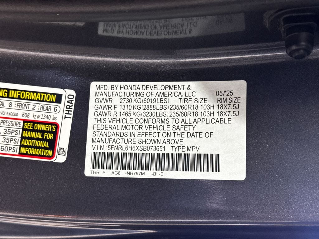 2025 Honda Odyssey EX-L