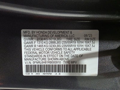 2024 Honda Odyssey Touring