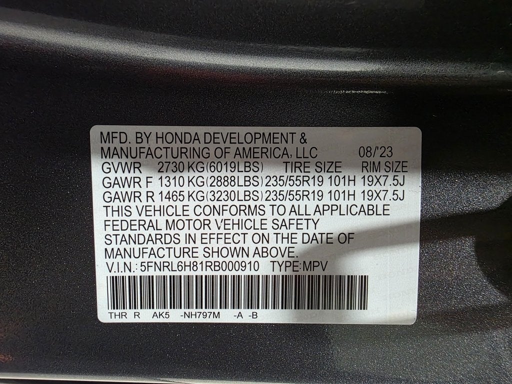 2024 Honda Odyssey Touring