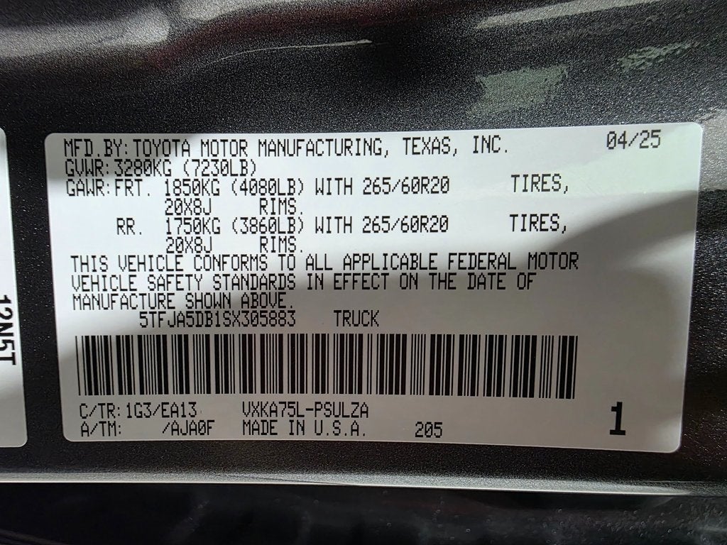 2025 Toyota Tundra Limited