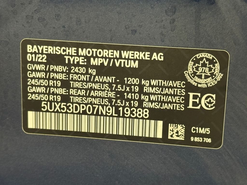 2022 BMW X3 xDrive30i
