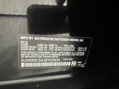 2018 BMW X5 xDrive35i