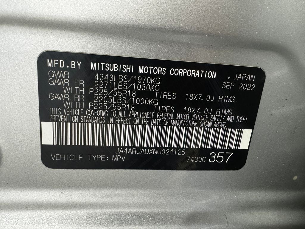 2022 Mitsubishi Outlander Sport 2.0 SE