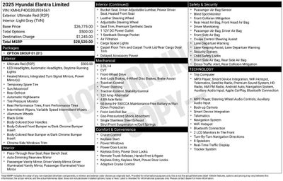 2025 Hyundai Elantra Limited