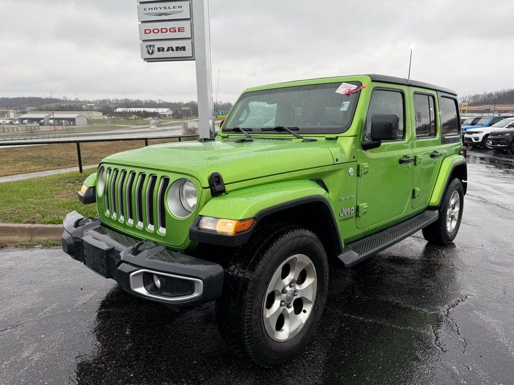 Used 2018 Jeep Wrangler Unlimited Sahara with VIN 1C4HJXEG4JW244084 for sale in Kansas City