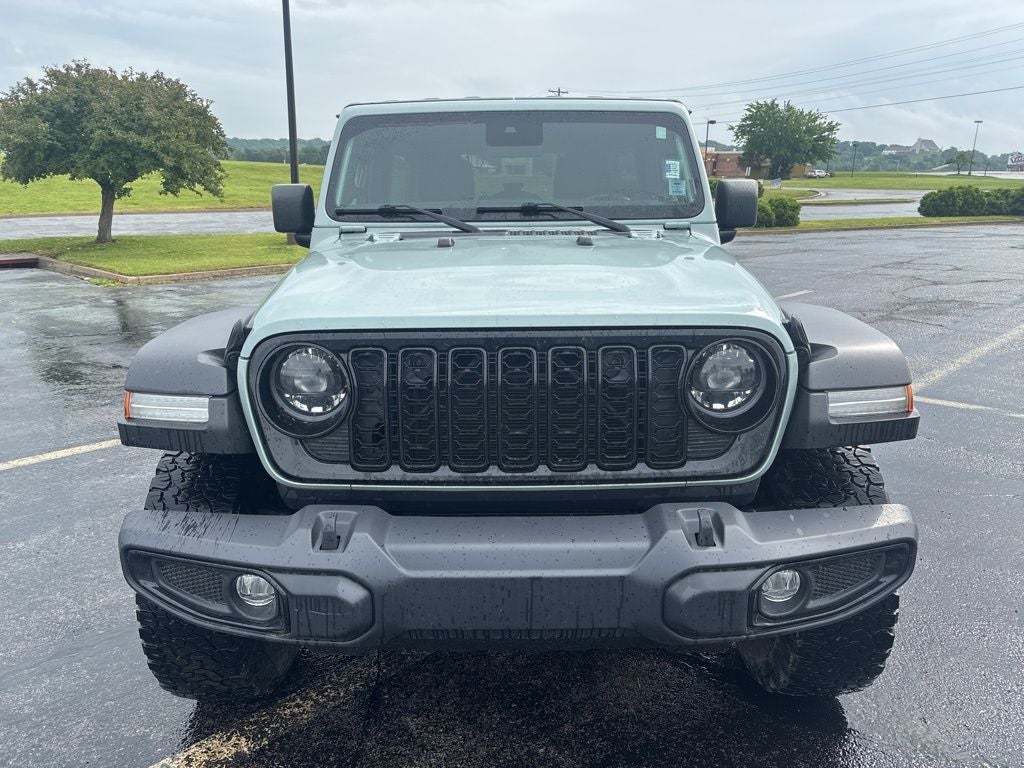 Used 2024 Jeep Wrangler 4-Door Willys with VIN 1C4PJXDN0RW165566 for sale in Kansas City