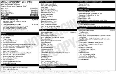 2026 Jeep Wrangler Willys