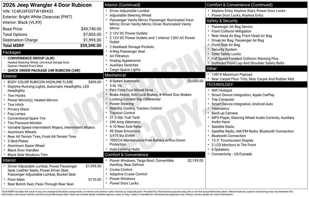 2026 Jeep Wrangler Rubicon