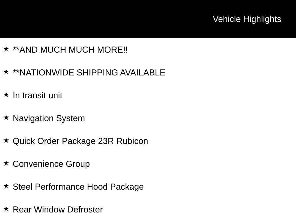 2027 Jeep Wrangler Rubicon